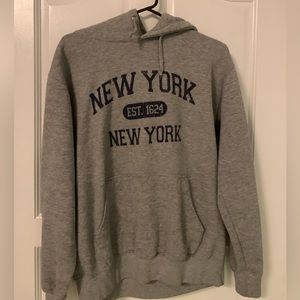 NEW YORK HOODIE: size medium, fits like a large